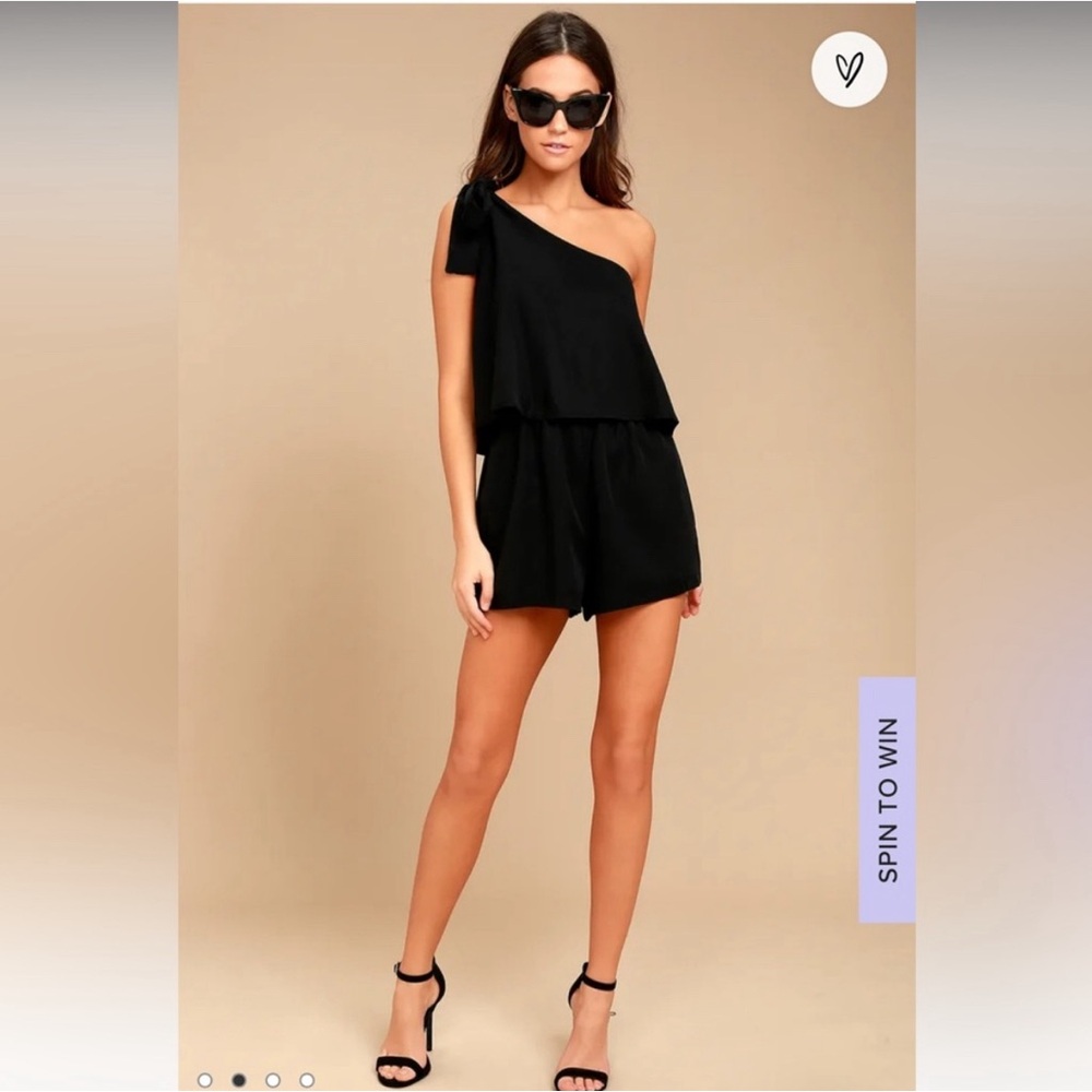 Lulus One Shoulder Romper NWT small